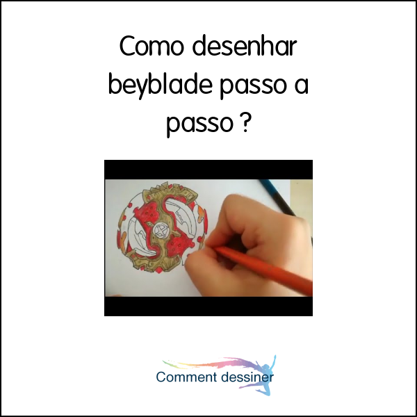 Como desenhar beyblade passo a passo